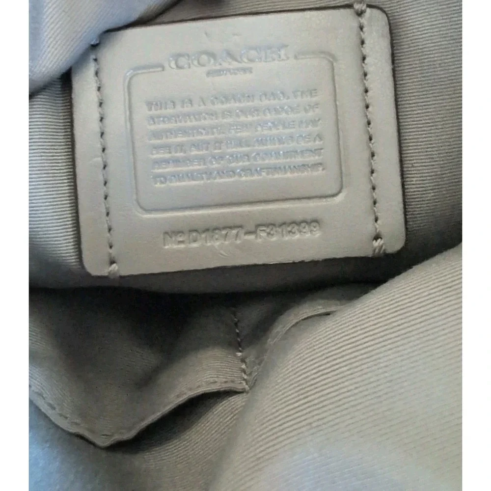 Coach Shoulder Bag Elle Hobo Heather Grey Silver Pebbled Leather Purse